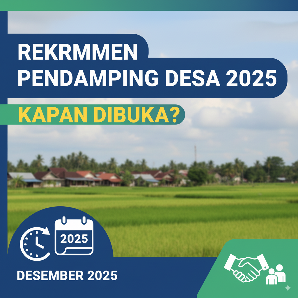 Kapan Rekrutmen Pendamping Desa 2025 Dibuka?