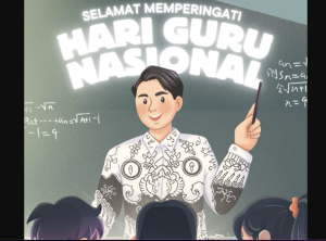 poster hari guru 2025 menarik simpel
