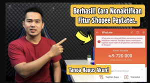 cara menonaktifkan shopeepaylater tanpa hapus akun