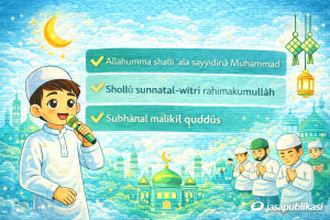 Bacaan Bilal Tarawih 23 Rakaat Bahasa Arab