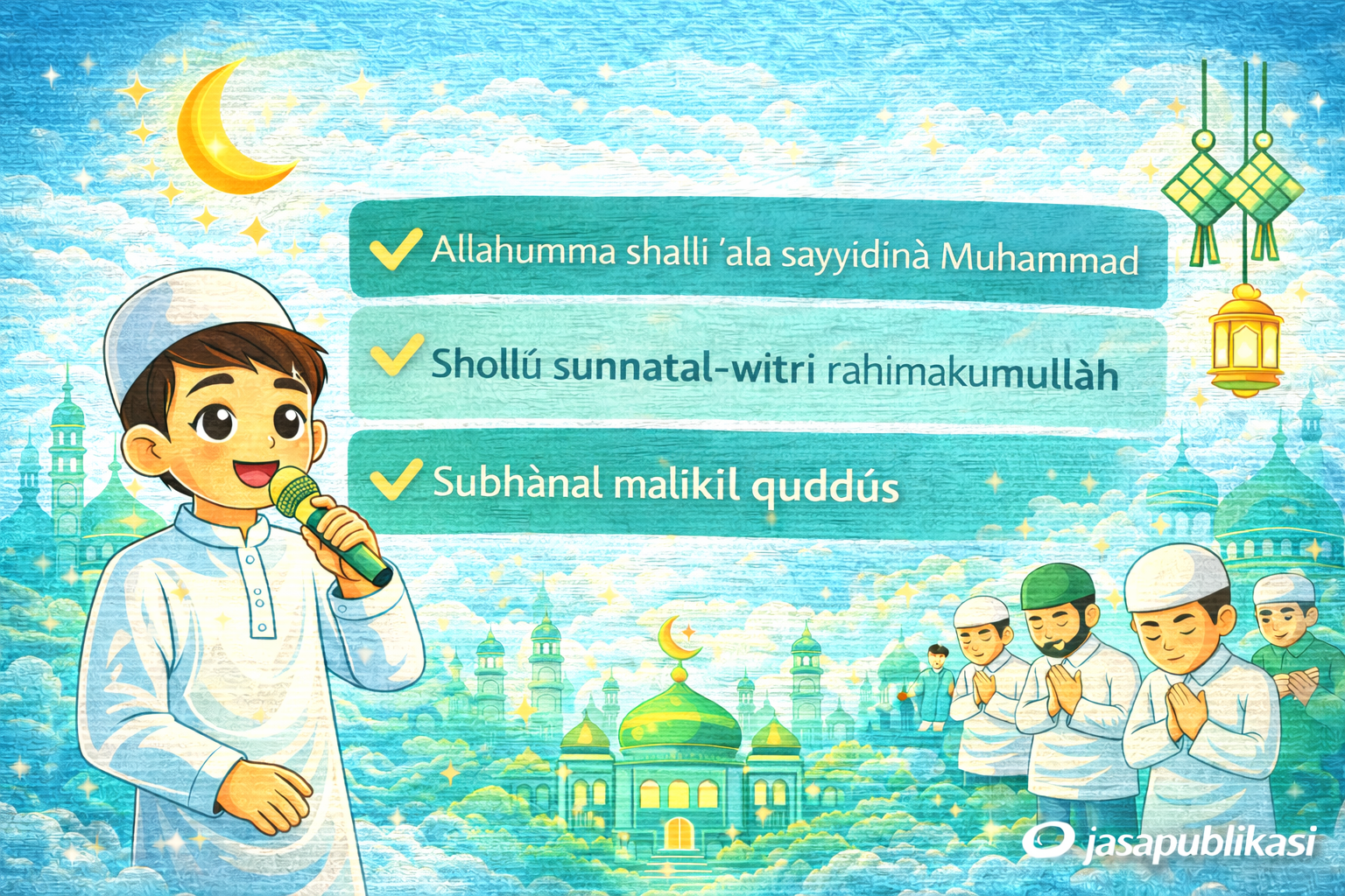 Bacaan Bilal Tarawih 23 Rakaat Bahasa Arab