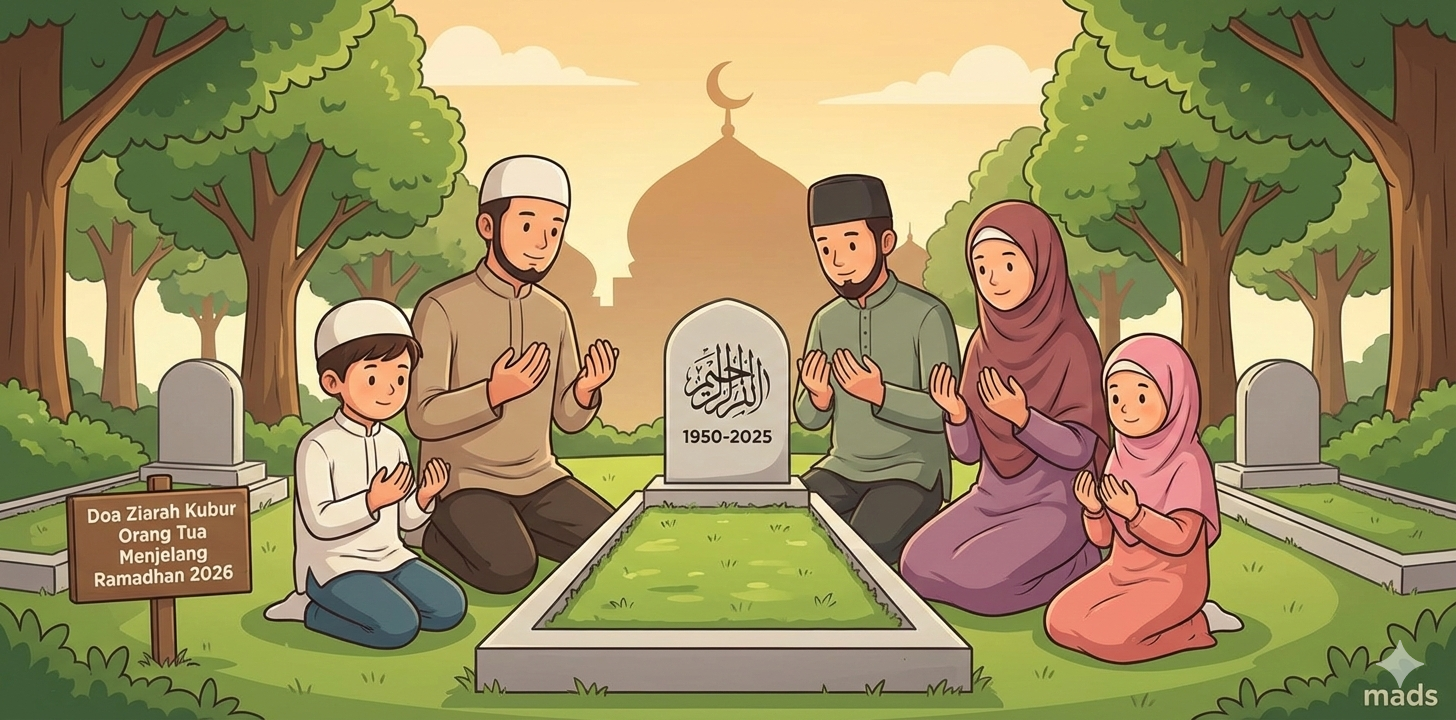 Doa Ziarah Kubur Orang Tua Menjelang Ramadhan 2026