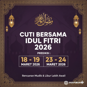 Jadwal Cuti Bersama Idul Fitri 2026